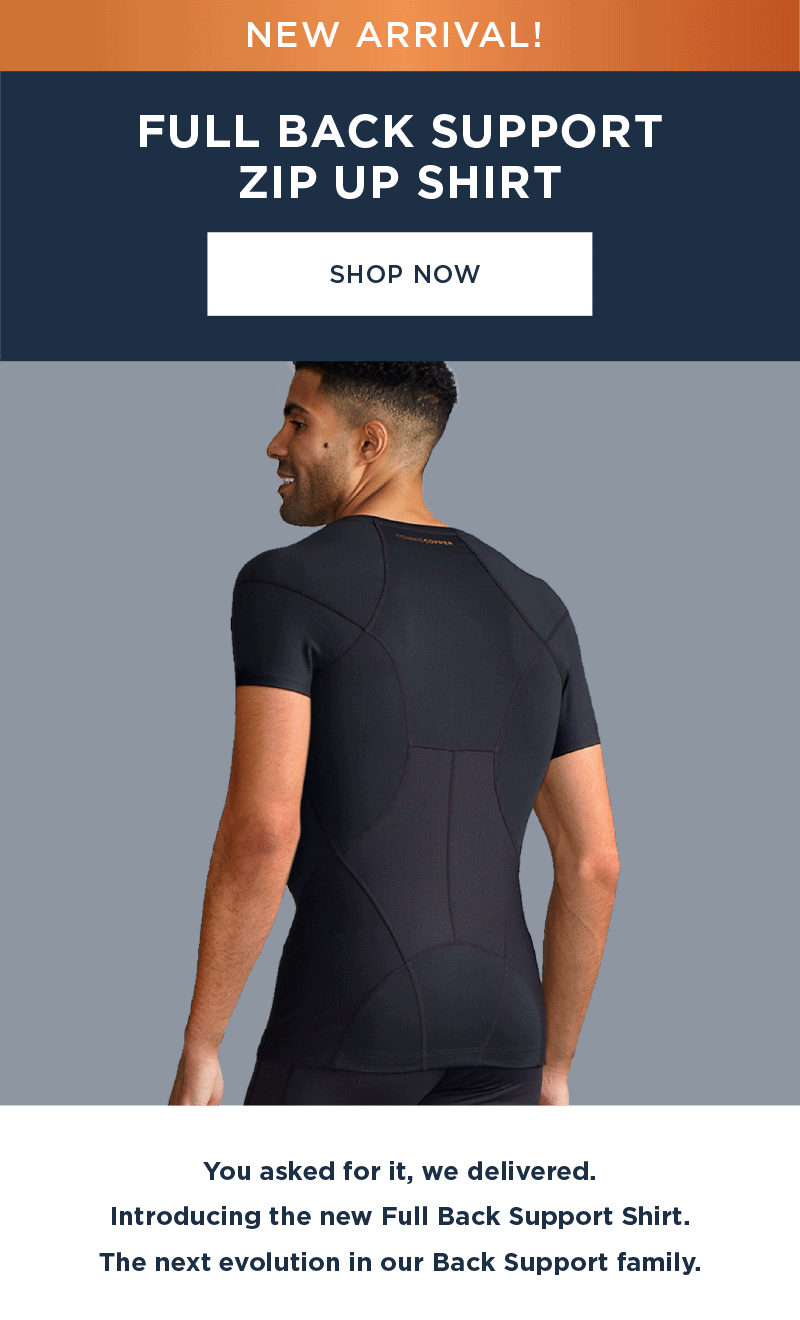 Introducing the Full Back Support Short Sleeve Shirt Tommie Copper